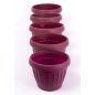 Harplast Dália 135 Virágedény, Meggy, Virágcserép 13cm
