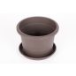 Harplast Olívia 140 Virágedény, Barna, Virágcserép 14 cm