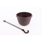 Harplast Stella 225 Függeszthető Virágedény, Barna, Virágcserép 22 cm