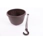 Harplast Stella 225 Függeszthető Virágedény, Barna, Virágcserép 22 cm
