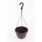 Harplast Stella 225 Függeszthető Virágedény, Barna, Virágcserép 22 cm