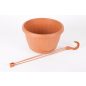 Harplast Stella 260 Függeszthető Virágedény, Terrakotta, Virágcserép 26 cm