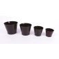 Harplast Zinnia 115 Kaspó, Fekete